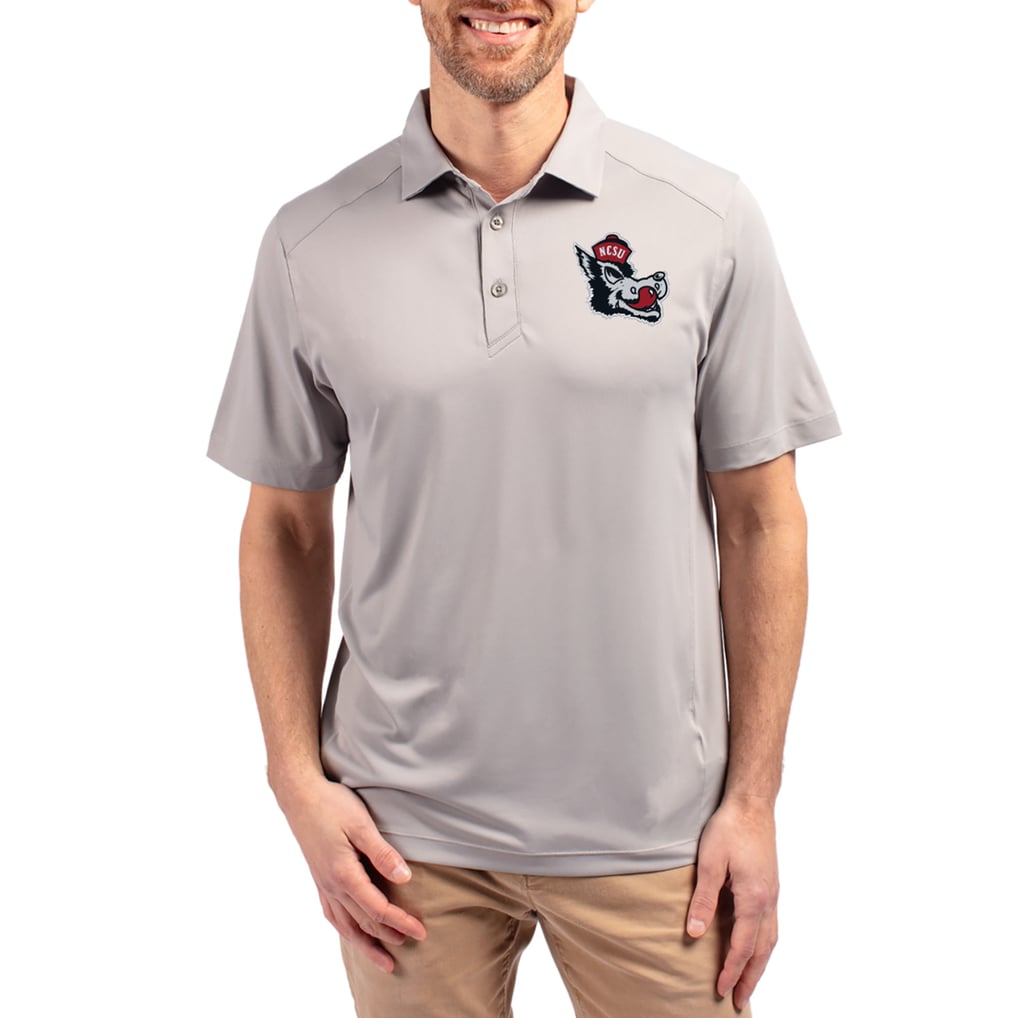  NC State Wolfpack Cutter & Buck Forge Eco Stretch Recycled Polo - Gray